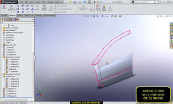 فیلم آموزش طراحی ماشین خودرو 206 در solidworks