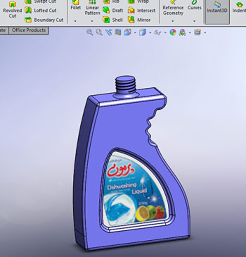 آموزش برجسب زدن لیبل گذاشتن تصویر روی مدل در SOLIDWORKS