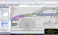 اموزش رندر گرفتن از مدل خوردو طراحی ماشین با solidworks