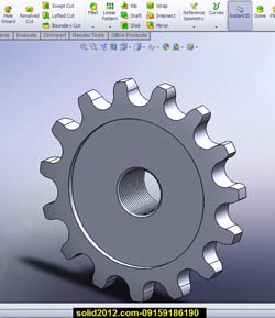 طراحی پیشرفته با نرم افزار solidworks مدلسازی زنجیر