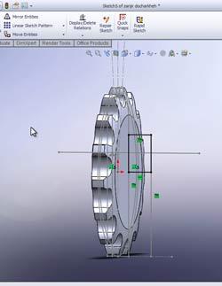 طراحی پیشرفته با نرم افزار solidworks مدلسازی زنجیر