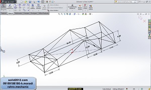 اموزش طراحی سازه تیر خرپا با solidworks