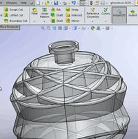 فیلم آموزش مدلسازی قندون جا شکلاتی با نرم فزار solidworks