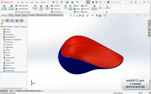 آموزش طراحی موس با solidworks