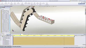 انیمیشن شبیه سازی حرکت در محیط solidmotion در نرم افزار solidworks  