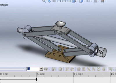 انیمیشن شبیه سازی حرکت در محیط solidmotion در نرم افزار solidworks 