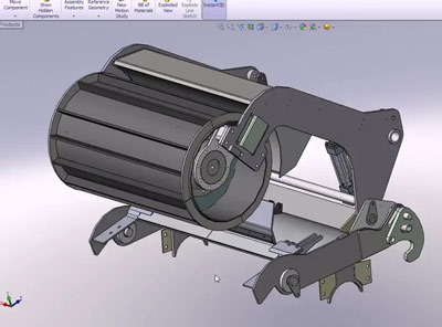 انیمیشن شبیه سازی حرکت در محیط solidmotion در نرم افزار solidworks 