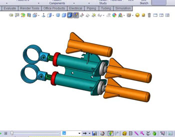 انیمیشن شبیه سازی حرکت در محیط solidmotion در نرم افزار solidworks 