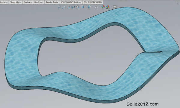 اموزش مدلسازی واشری مواج solidworks